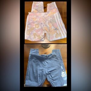 Two Adidas Girls Leggings